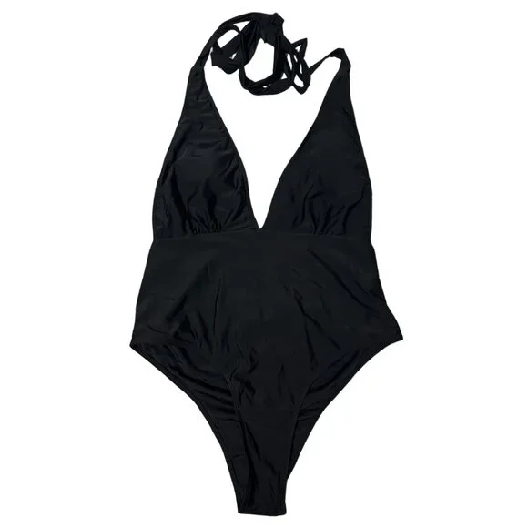NWOT Women's Black Sexy Maternity One Piece Swimsuit Size XL - Picture 8 of 10